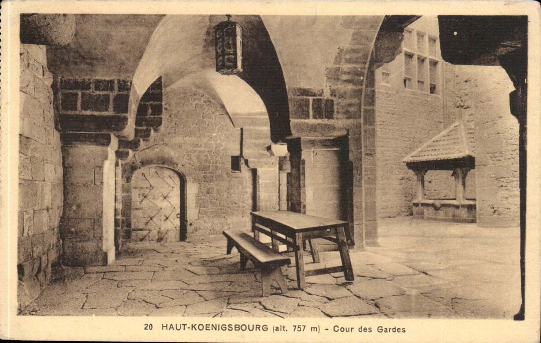 CPA High Koenigsbourg Court of the guards