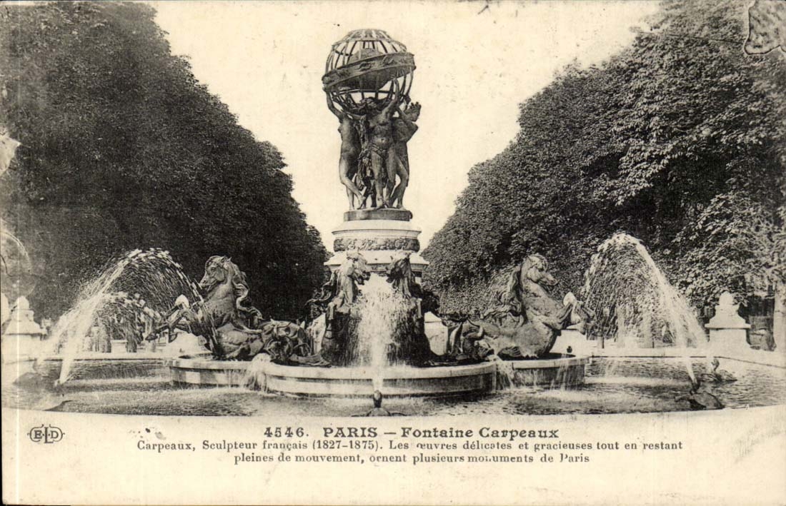 Brunnen Paris-CPA CArpeaux