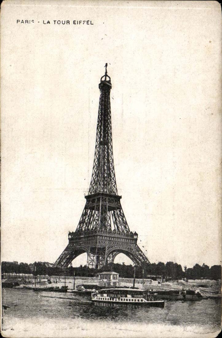 Paris CPA the Eiffel tower