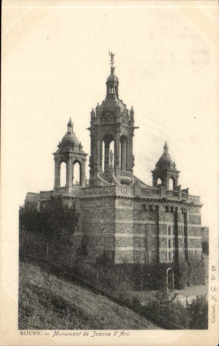 Rouen CPA Monument of Jeanne of arc