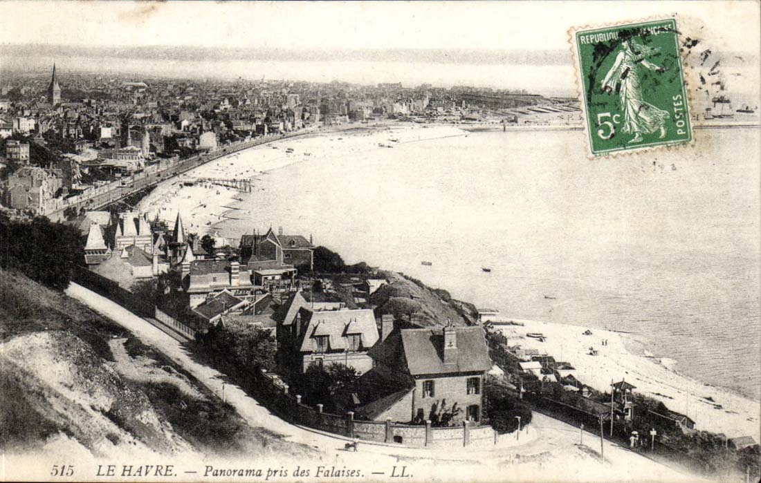 Le Havre CPA Panorama pris des Falaises