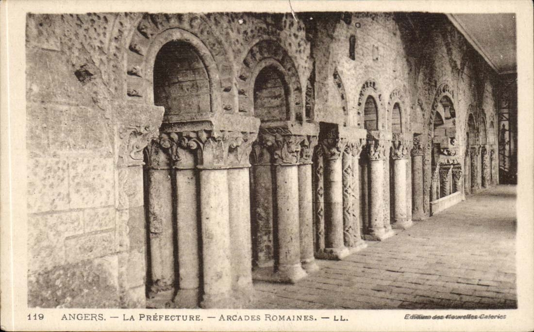 Angers CPA the Prefecture Roman Arcades