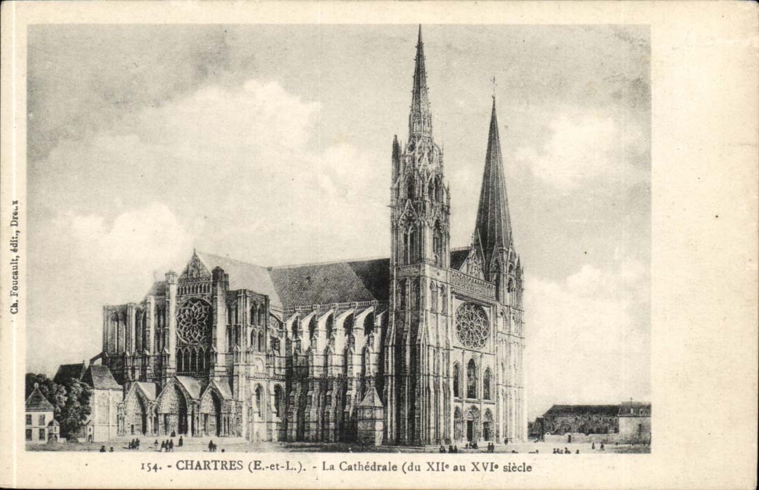 CPA Chartres the cathedral