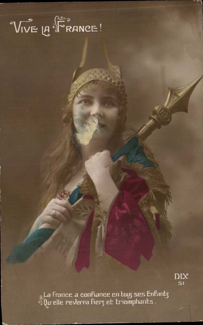 CPA Fantasy Lives France Woman Happy New Year