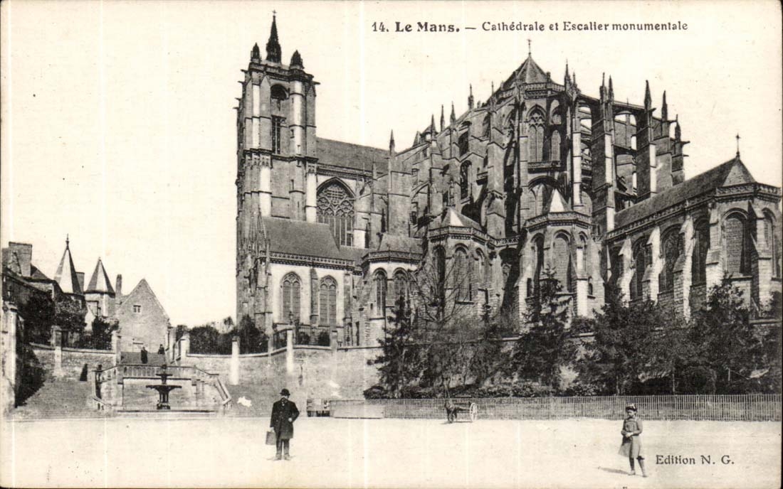 CPA Mans Cathedral and monumental staircase