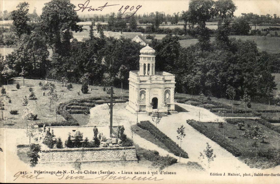 ND pilgrimage of Oak CPA holy Places as the crow flies