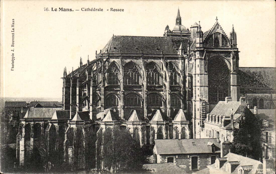 Bemannt CPA die Kathedrale Rosette