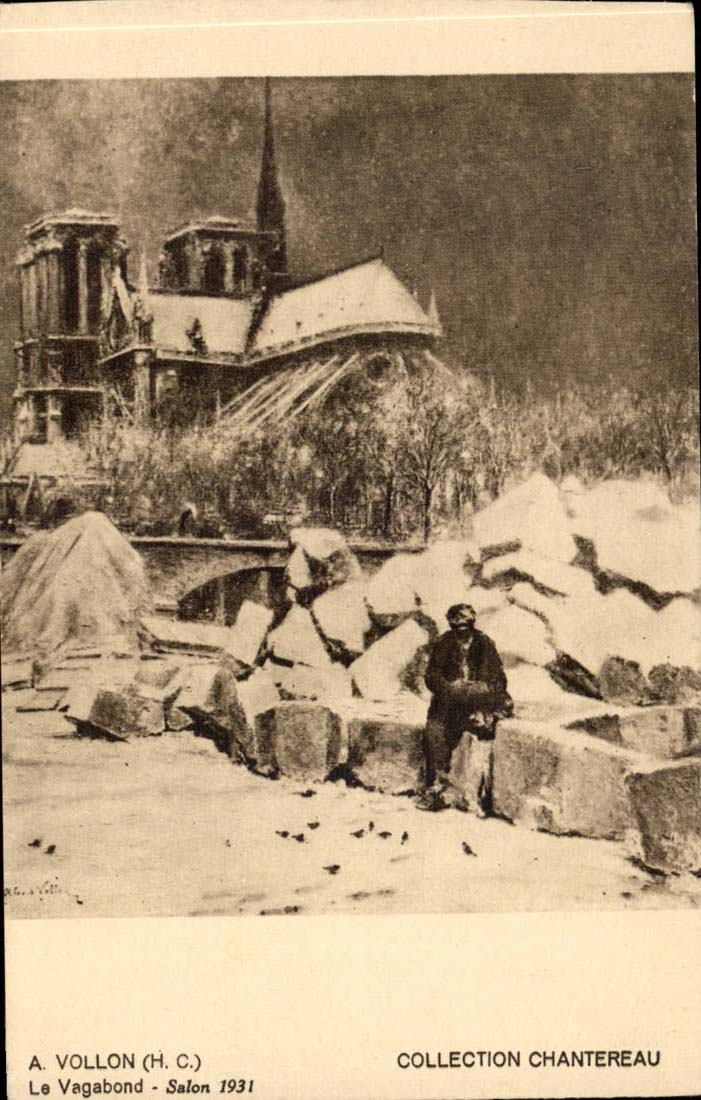 Paris CPA Le vagabond SAlon 1931 Collection Chantereau Notre Dame