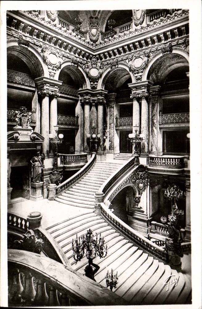 Grosses Treppenhaus Paris-CPA von Opera