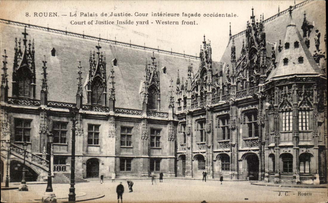 Rouen CPA law courts interior Court Western frontage
