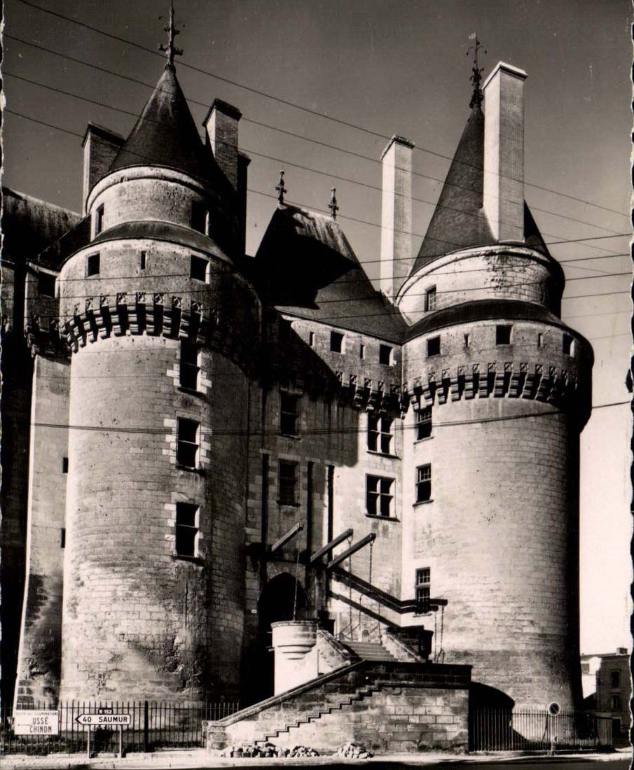 Langeais CPA Hereinkommen und die Brucke levis