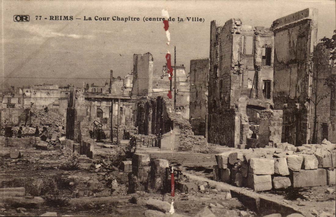 Reims - das Gerichts-Kapitel zentriert Stadt - CPA