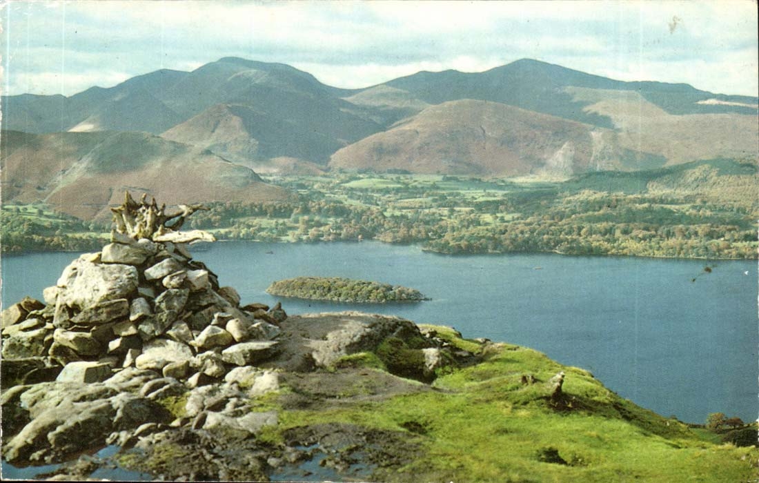 England - England - The English Lakes Keswick - North Western Falls from Walls Crag- CPA