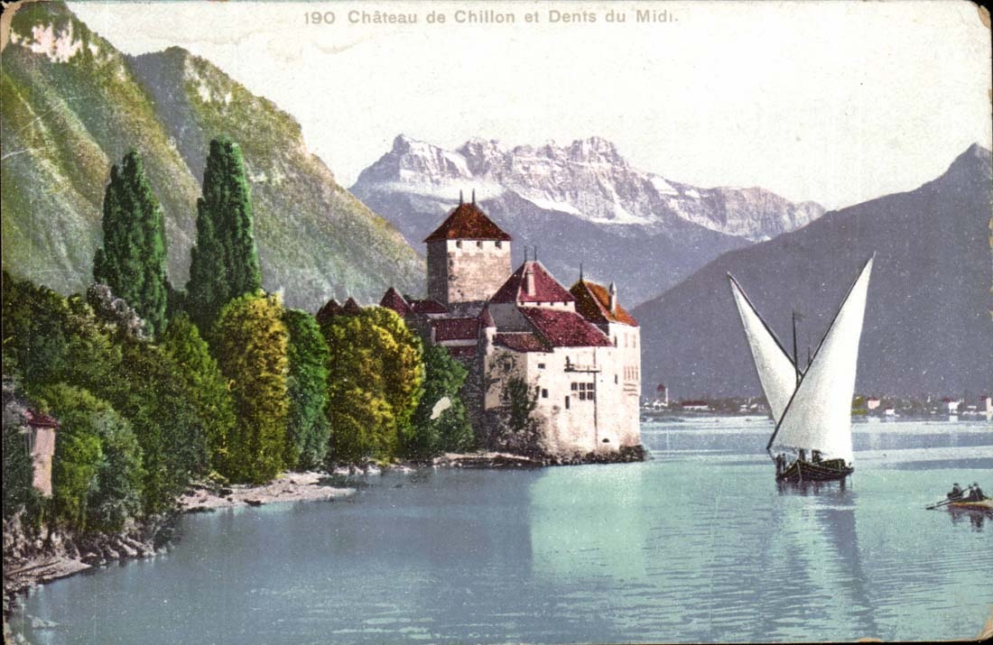 Switzerland - Schweiz - Geneva - Geneva - Castle of Chillon and Denis de Midi - CPA