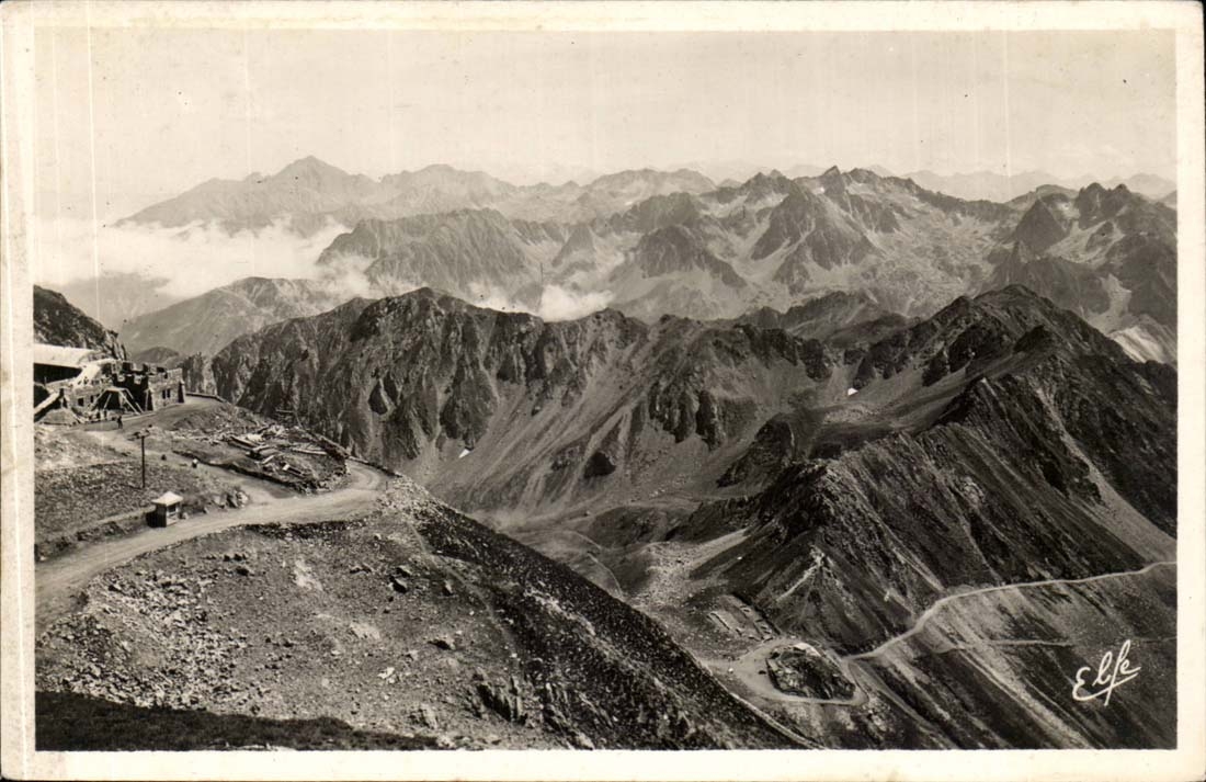 The Pyrenees Ocean Peak of the South Terminus of has Nouvelle Road In low collar and Hotelerie of Sencours Lac of Oncet - CPA