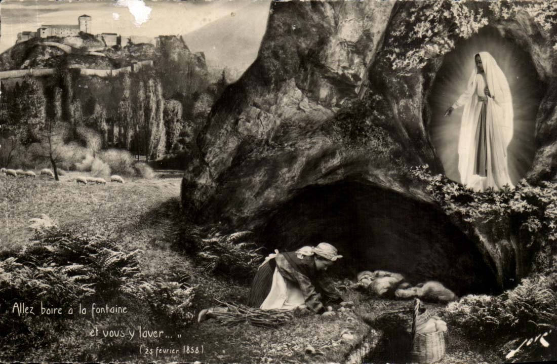 Lourdes - Discovered Miraculeuse source the 1858 virgin appeared - CPA