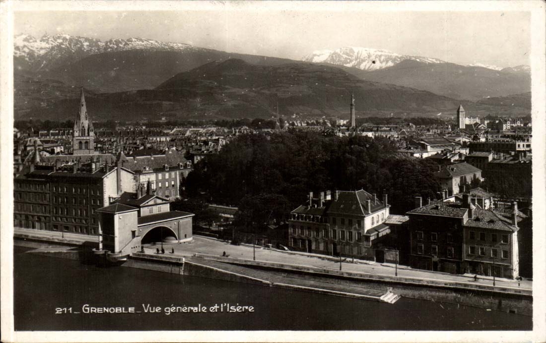 Grenoble - View of Isere - CPA