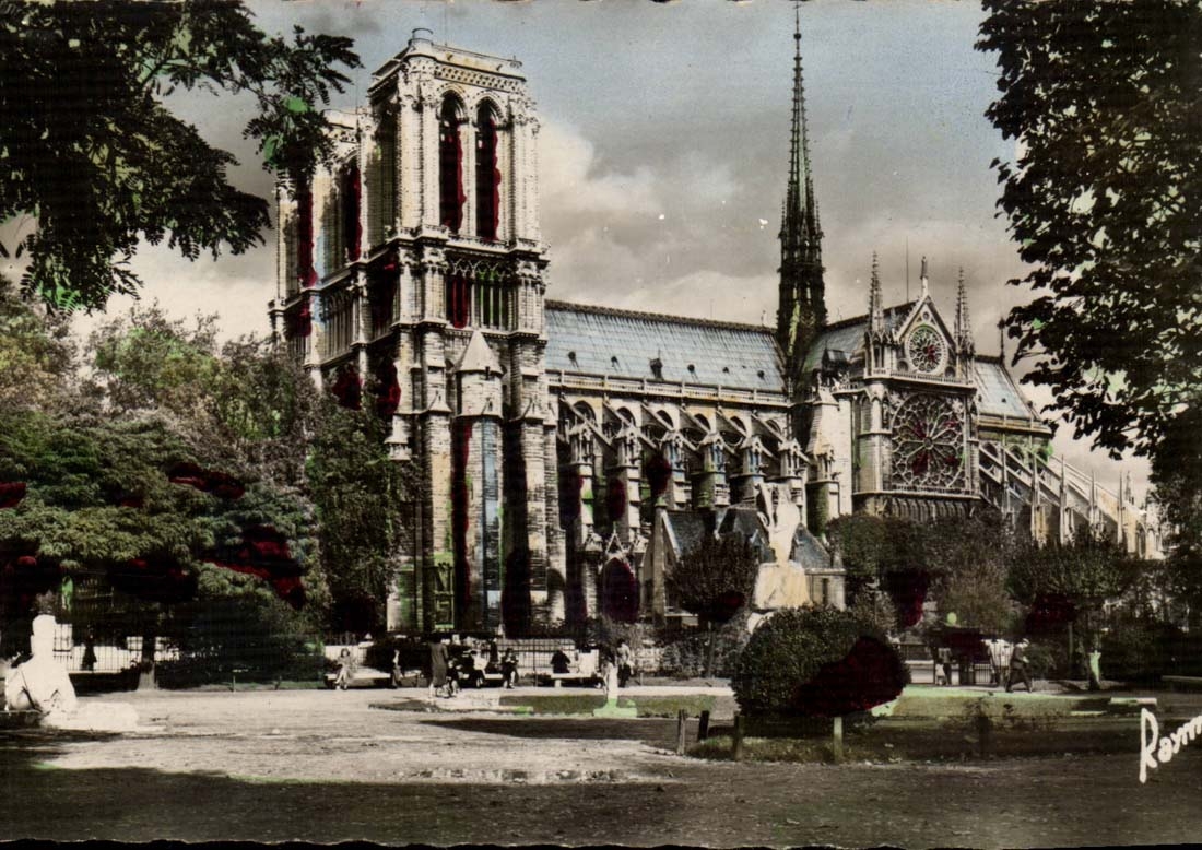 Paris 4 - Notre Dame merveile de l'Architecture Gothique 1163 - 1245 - CPA
