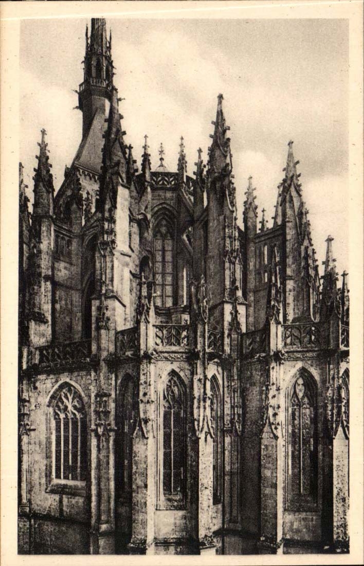 Mont Saint Michel - Bedside of the Abbey church - the CPA