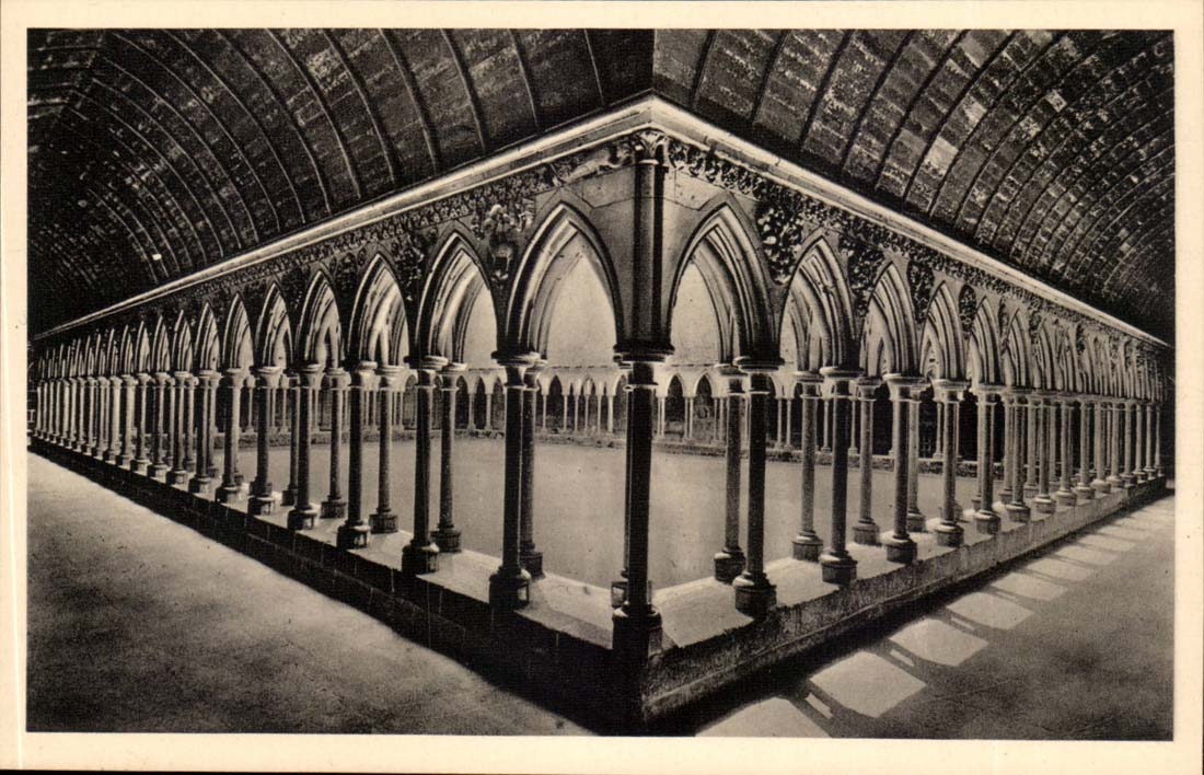 Mont Saint Michel - the Cloister - the CPA