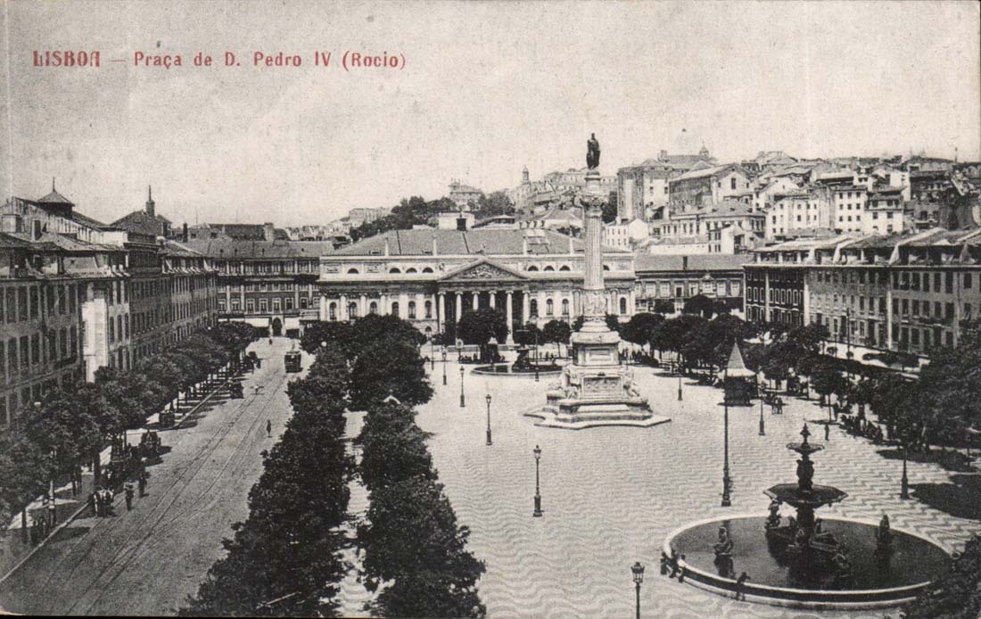 Portugal - Lisboa - Praca of D Pedro IV Rocia - CPA