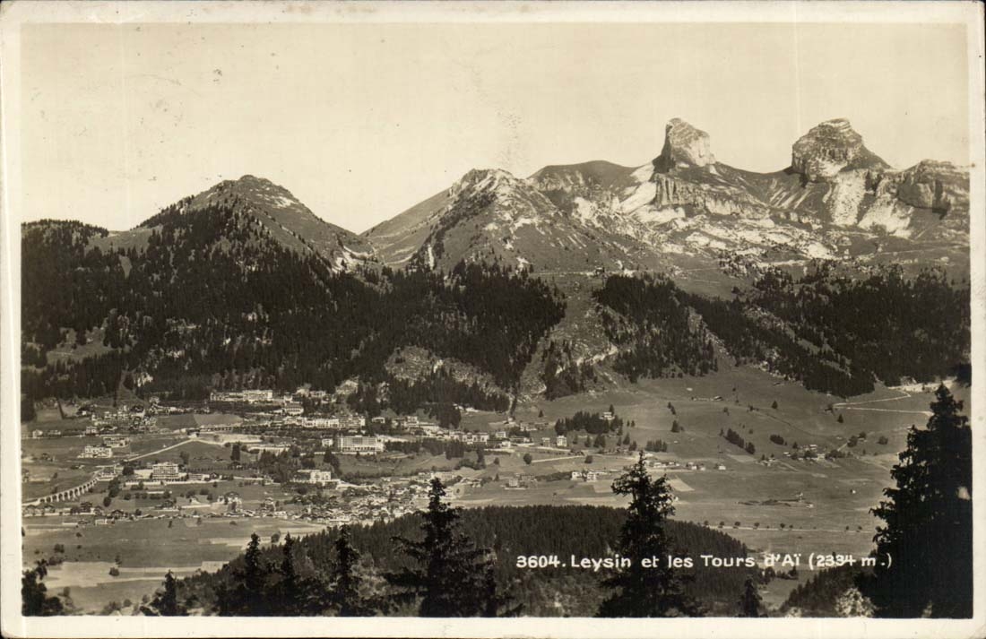 Suisse - Schweiz - Leysin - et les Tours B'at- CPA