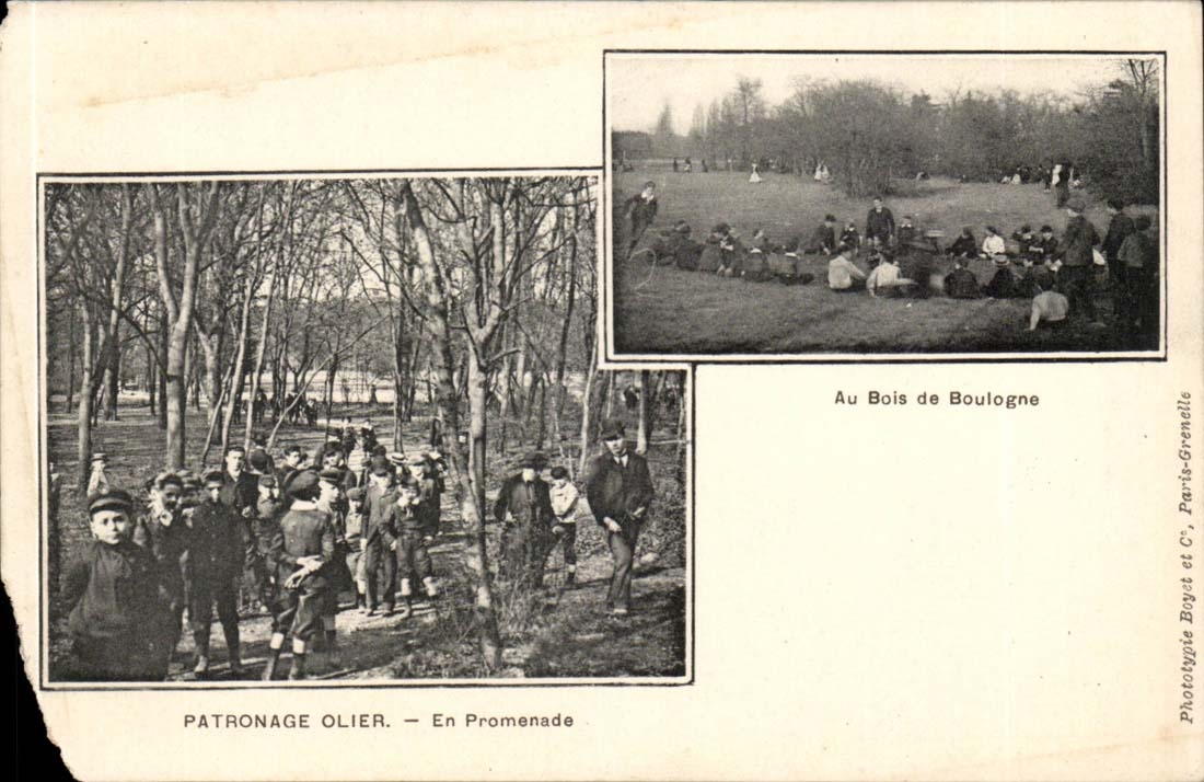 Fantasy - Children - Olier Patronage - In Walk - With the Wood of Boulogne CPA