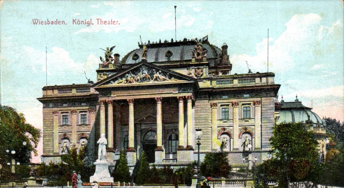 Germany Wiesbaden CPA Konigl Theater