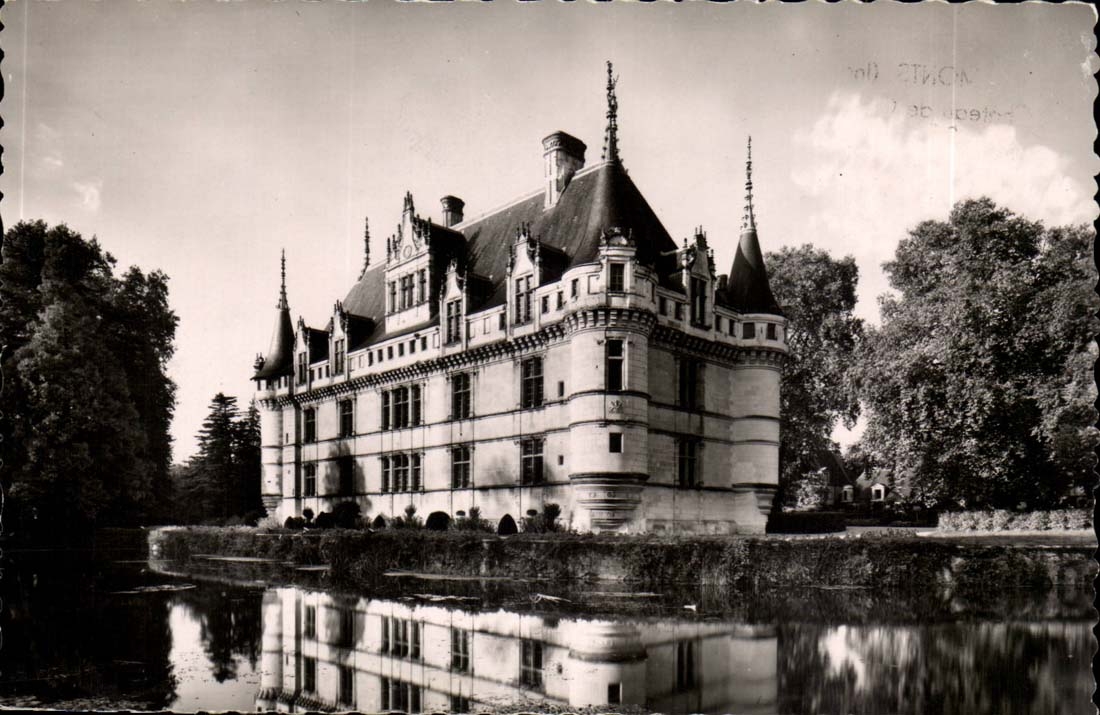 Sudliche Front des Azay Vorhang-CPA