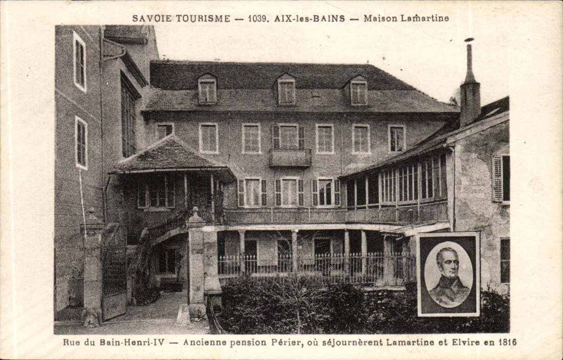 Haus Lamartine Strasse des Wirsing-CPA Aix-les-Bains der Pension Bad-Henri-IV Anceinne Perier