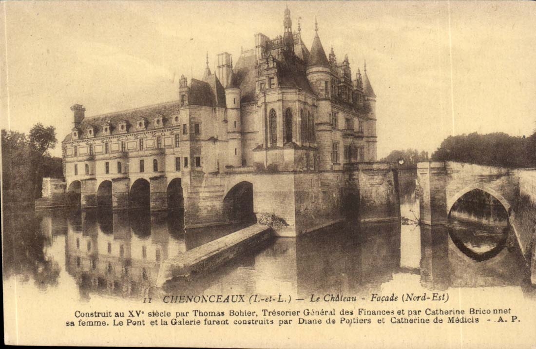 Chenonceaux - die Nordschloss-Front ist