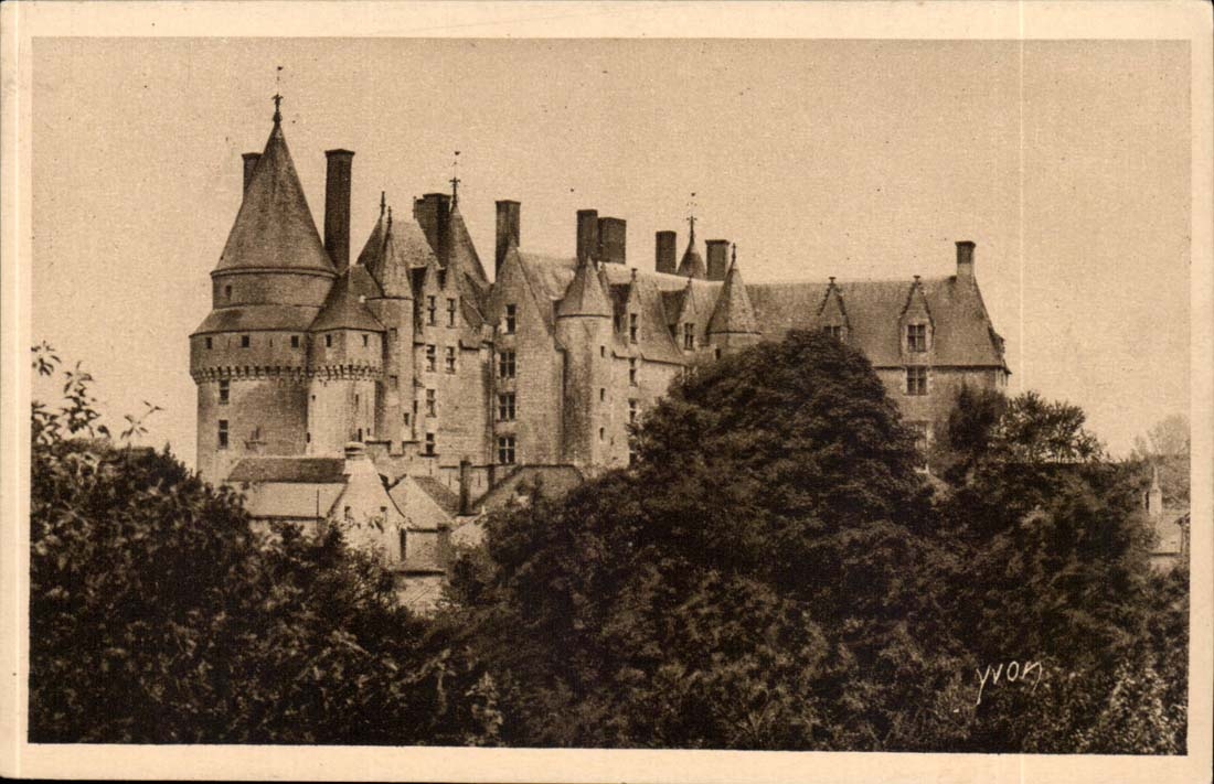 Langeais - Jahrhundert des Schlosses XV oder war die Verbindung von Charles VIII mit Anne von Bretagne beruhmt - CPA