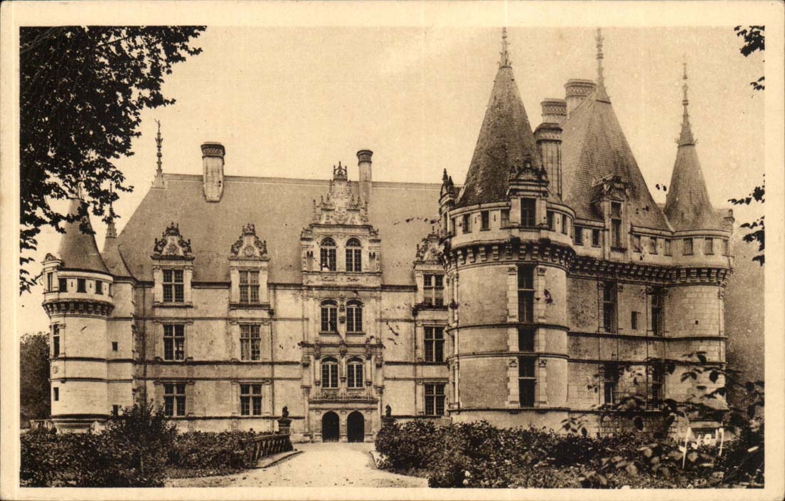 Azay der Vorhang - das Schloss - CPA