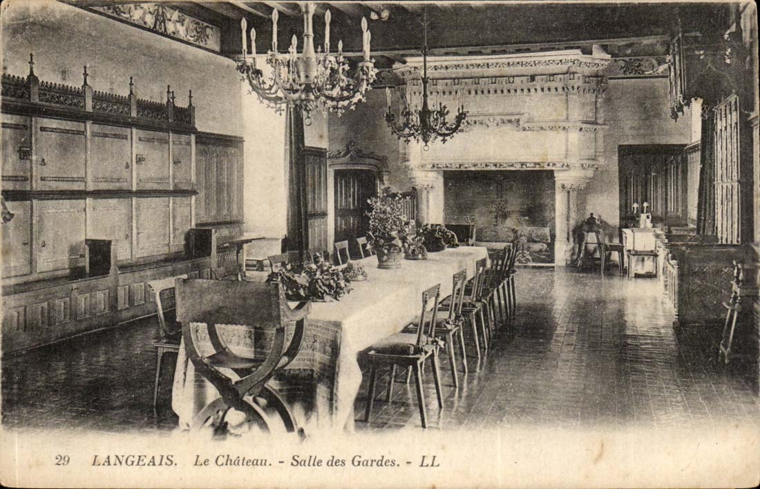 Langeais - der Schloss-Raum des Schutzes - CPA