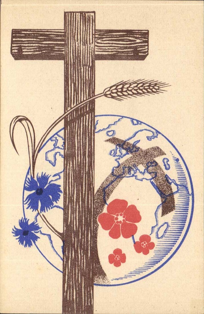 Lyon - 41 rue de Bonnel - Aumonerie des Travailleurs a l'Etranger - croix - ble - CPA 