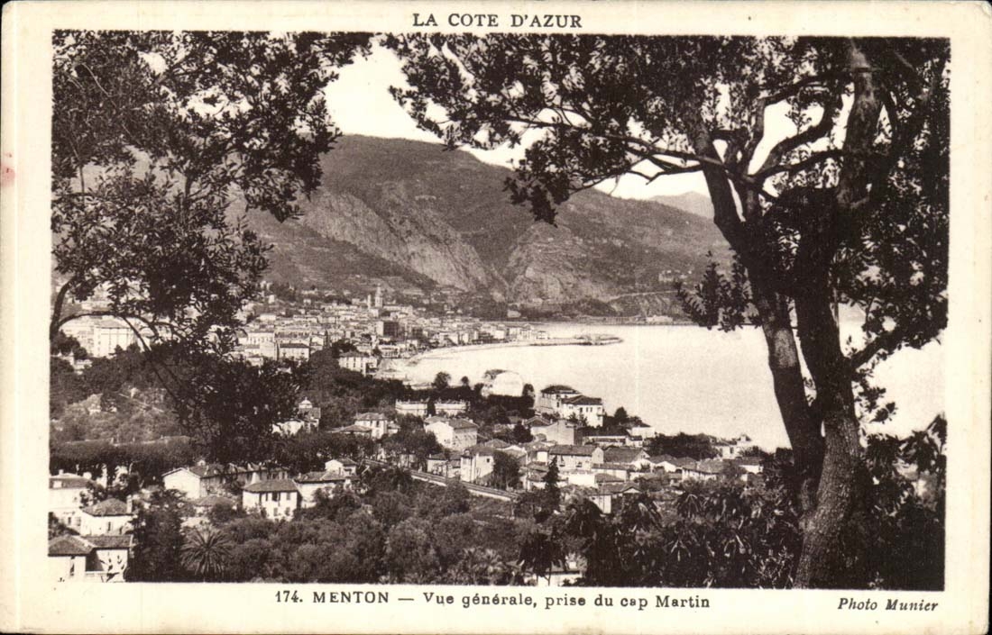 Menton - View taken of Cape Martin - CPA
