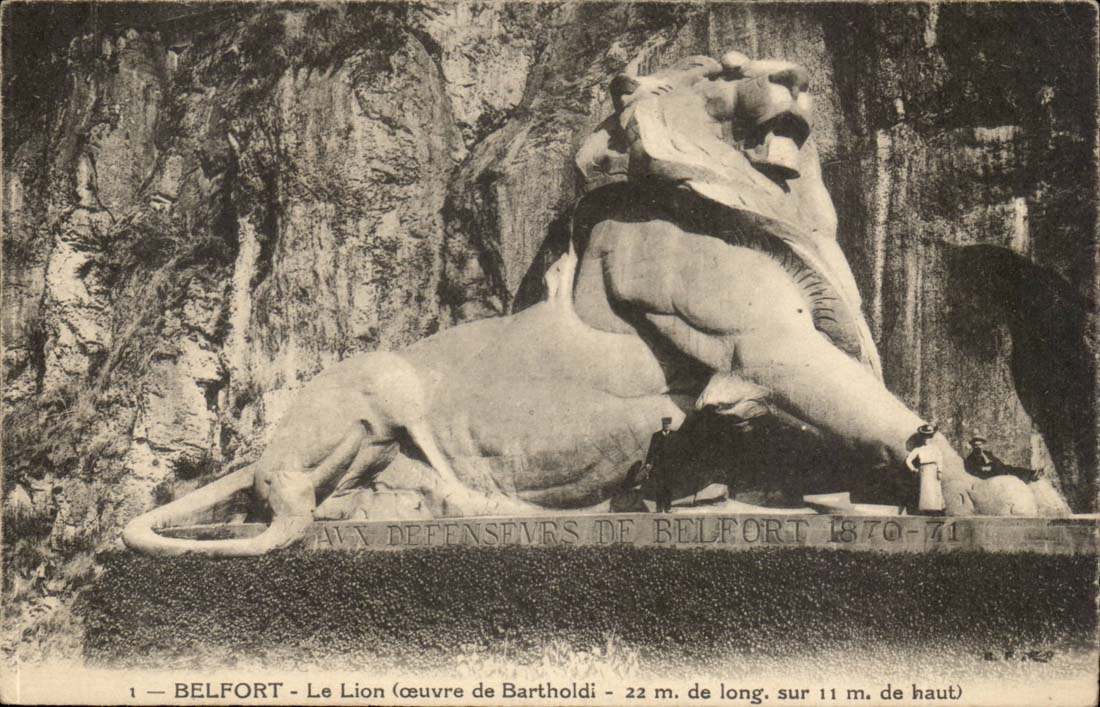 Belfort - die Lowearbeiten von Bartholdi 22 m-Lange - CPA