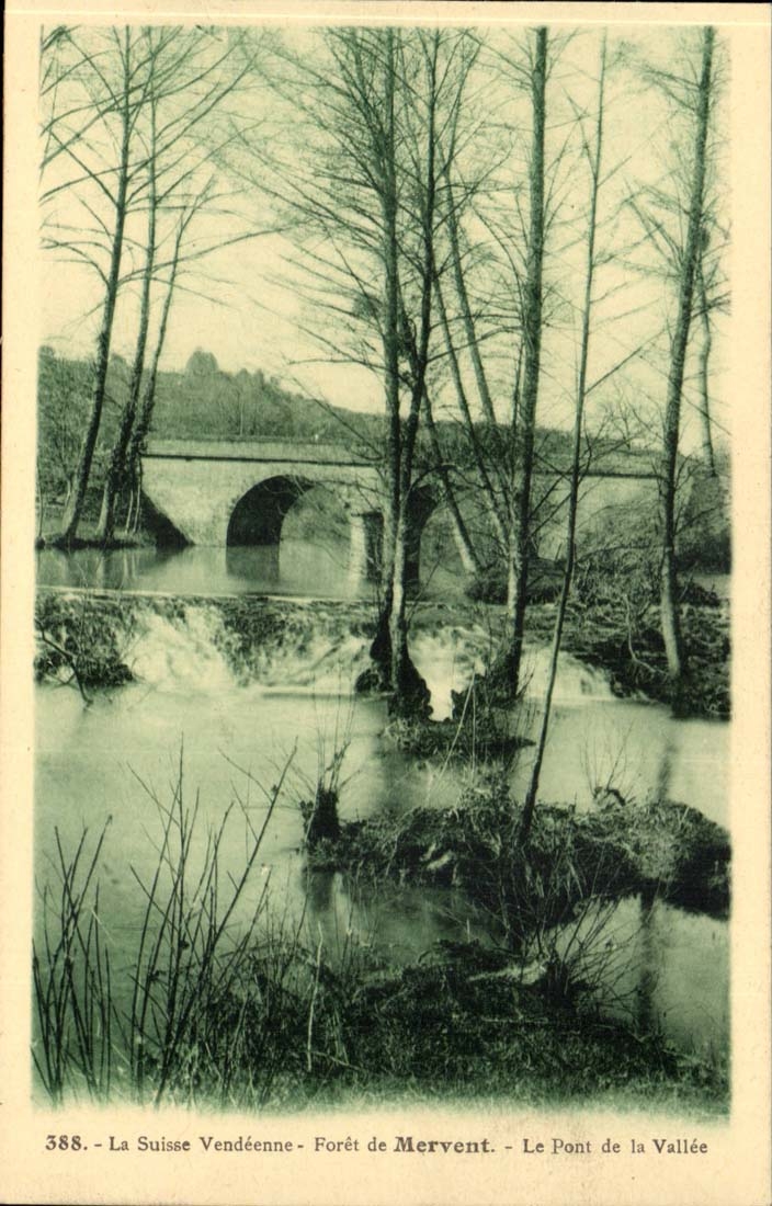 Mervent - Vendean die Schweiz das Bohrgerat die Brucke des Tales CPA