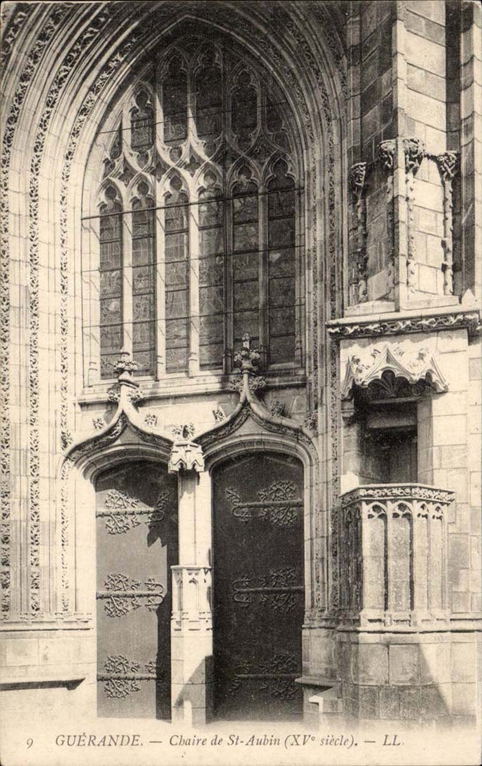 Guerande CPA Pulpit of St Aubin