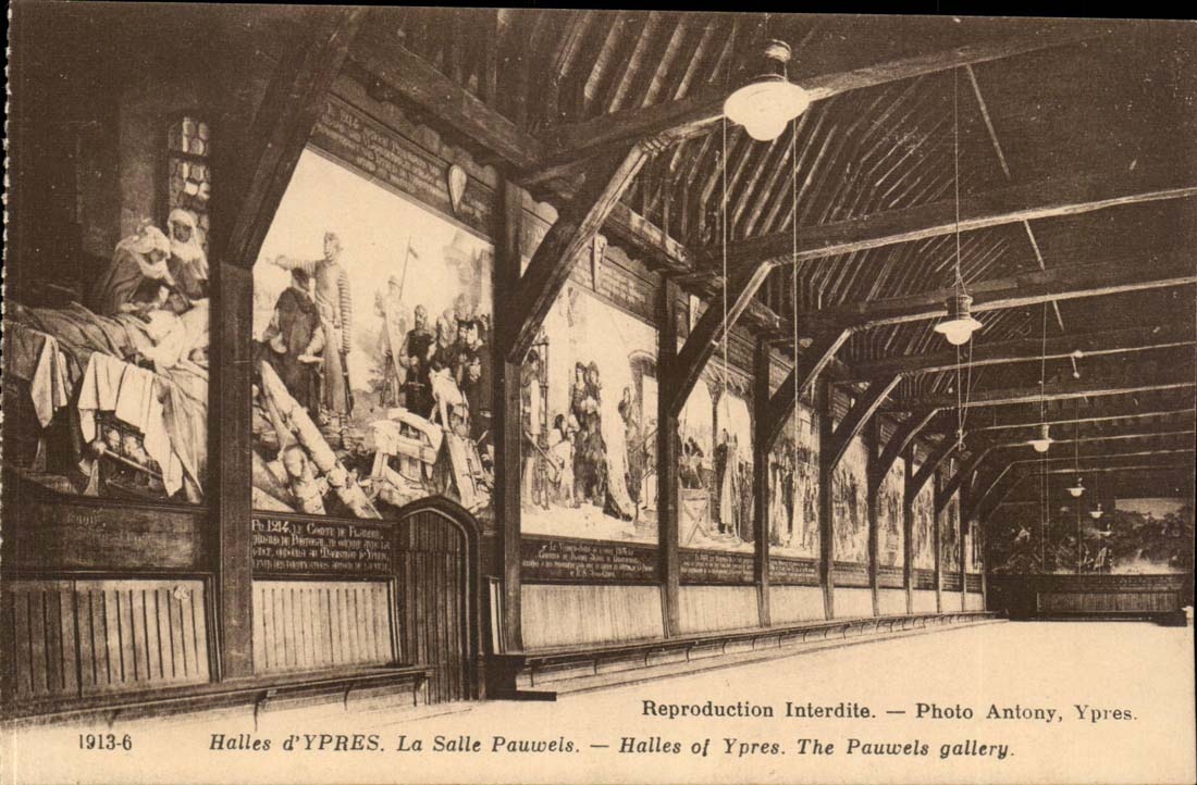 Belgium Ypres CPA Markets the Pauwels room