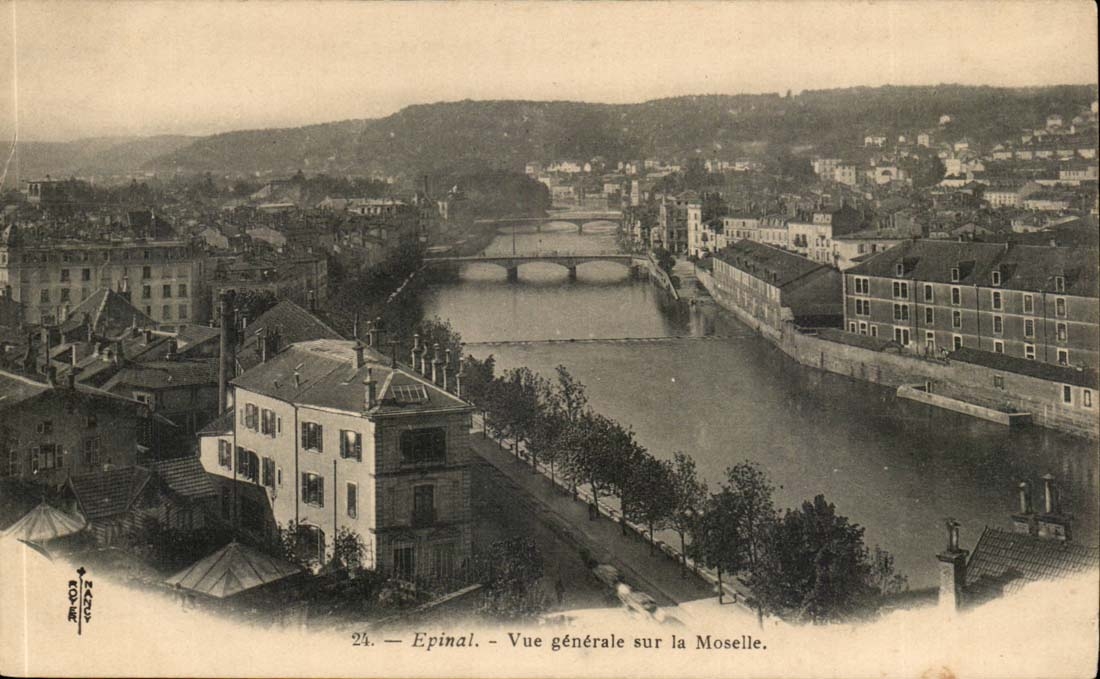 Epinal CPA View on the Moselle
