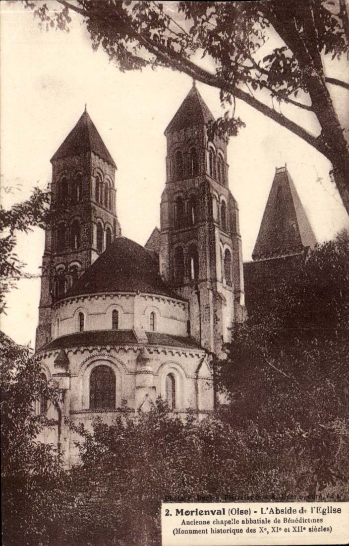 Morlenval CPA the apse of the church Old vault of the Benedictines