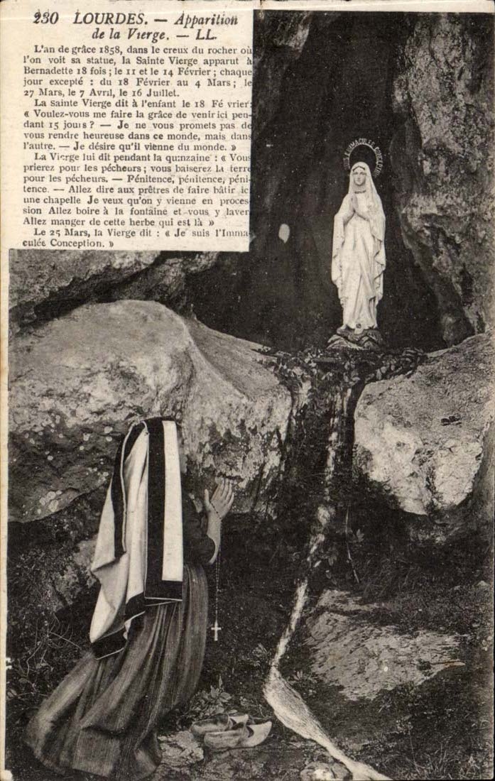 Lourdes CPA Appearance of the Virgin