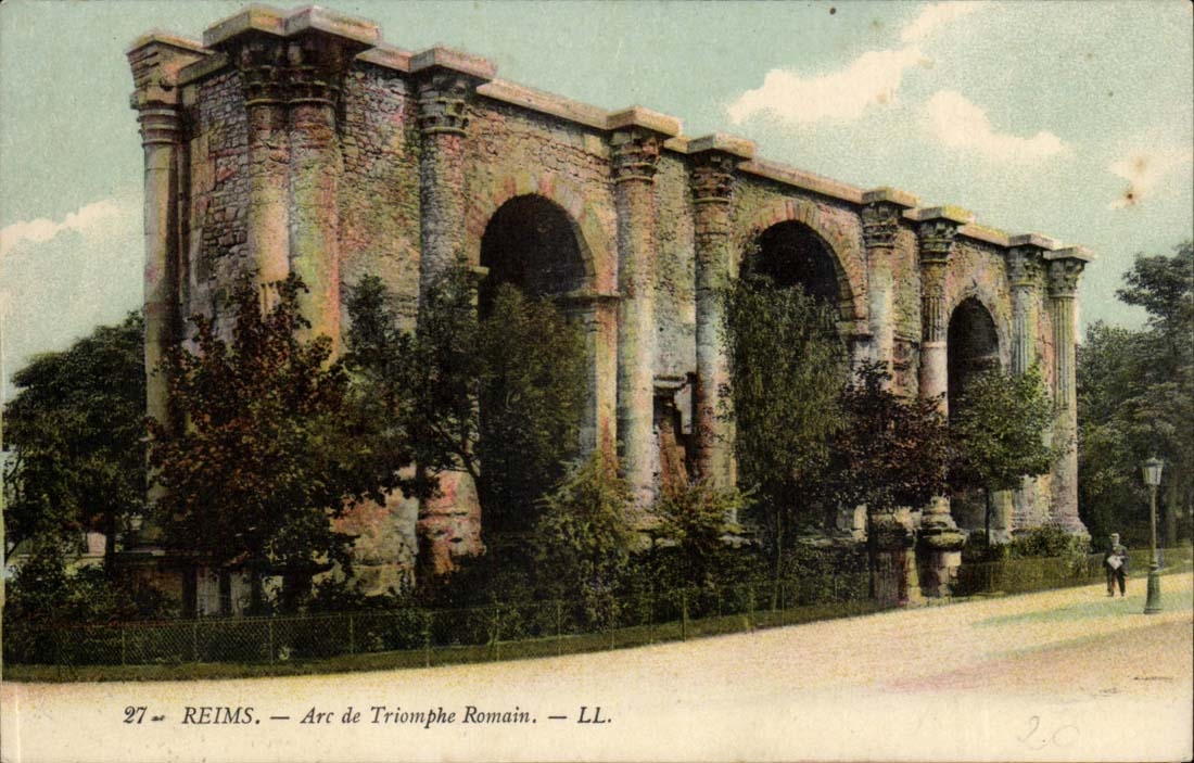 Reims CPA Arc de Triomphe romisch