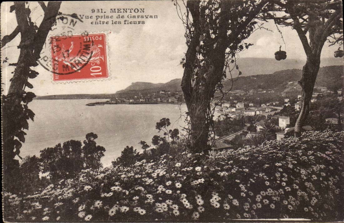Menton CPA Seen from of Garavan enters the flowers