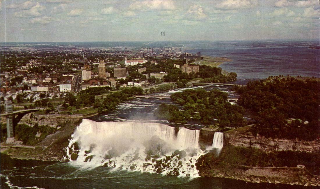 Canada MODERN CARD American falls the Niagara Falls