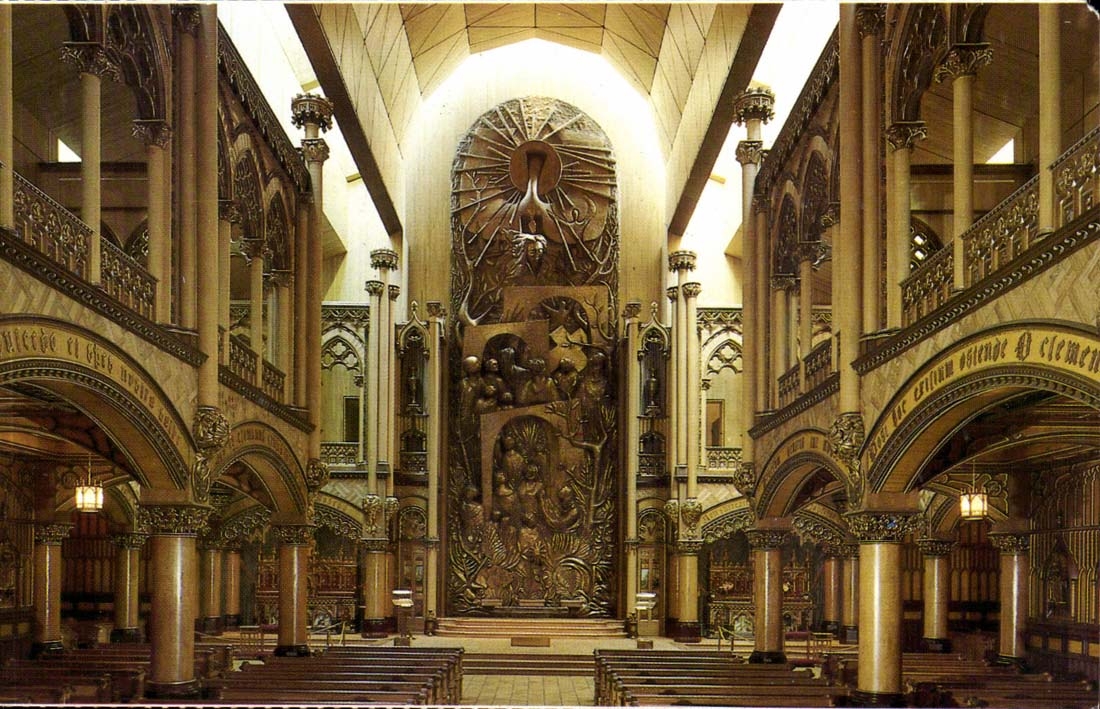 Canada MODERN CARD Montreal Vault of the Sacring Heart Basilica Our Lady