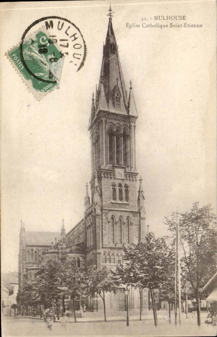 Catholic Mulhouse CPA Church Saint Etienne