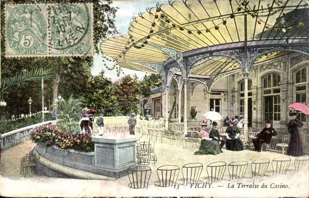 Vichy CPA La terrasse du casino