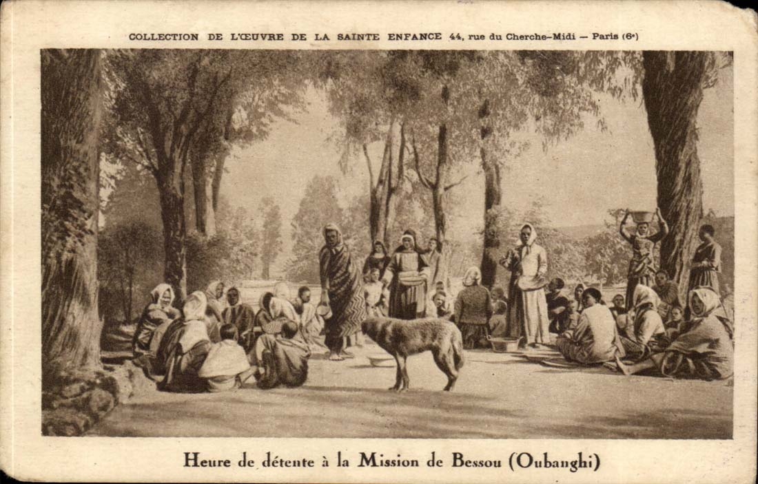 Collection of the work of Sainte Childhood Hour of relaxation to the mission of Bessou (Oubanghi Average Congo)
